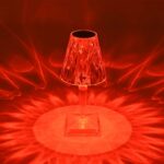 GLOBOSTAR® CRYSTAL 62042 Μοντέρνο Επιτραπέζιο Φωτιστικό Πορτατίφ LED 1W 100lm 360° DC 5V USB-C με Επαναφορτιζόμενη Μπαταρία Li-ion 3.7V 1600mAh IP44 Πολύχρωμο RGBW με Χειριστήριο Dimmable - Sanan SMD Chip - Διάφανο - Μ11.5 x Π11.5 x Υ25.5cm - 3 Χρόνια Εγγύηση - Image 10