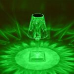 GLOBOSTAR® CRYSTAL 62042 Μοντέρνο Επιτραπέζιο Φωτιστικό Πορτατίφ LED 1W 100lm 360° DC 5V USB-C με Επαναφορτιζόμενη Μπαταρία Li-ion 3.7V 1600mAh IP44 Πολύχρωμο RGBW με Χειριστήριο Dimmable - Sanan SMD Chip - Διάφανο - Μ11.5 x Π11.5 x Υ25.5cm - 3 Χρόνια Εγγύηση - Image 11