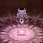 GLOBOSTAR® CRYSTAL 62042 Μοντέρνο Επιτραπέζιο Φωτιστικό Πορτατίφ LED 1W 100lm 360° DC 5V USB-C με Επαναφορτιζόμενη Μπαταρία Li-ion 3.7V 1600mAh IP44 Πολύχρωμο RGBW με Χειριστήριο Dimmable - Sanan SMD Chip - Διάφανο - Μ11.5 x Π11.5 x Υ25.5cm - 3 Χρόνια Εγγύηση - Image 13