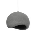 GLOBOSTAR® STONE 204-0122 Μοντέρνο Κρεμαστό Φωτιστικό Οροφής με Ντουί 1 x E27 AC 220-240V IP20 - Γκρι - Μ35 x Π31 x Υ26cm - Image 2