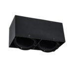 GLOBOSTAR® MAGMA 60627 Μοντέρνο Φωτιστικό Οροφής με Ντουί 2 x GU10 AC 220-240V IP20 - Μαύρο - Μ30 x Π15 x Υ13cm - Image 2