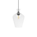 GLOBOSTAR® BOHEMIA 206-0040 Μοντέρνο Κρεμαστό Φωτιστικό Οροφής με Ντουί 1 x E27 AC 220-240V IP20 - Διάφανο - Μ20 x Π20 x Υ32cm - Image 2