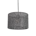 GLOBOSTAR® CLAIRIE 203-0136 Μοντέρνο Κρεμαστό Φωτιστικό Οροφής με Ντουί 1 x E27 AC 220-240V IP20 - Μαύρο & Λευκό - Μ30 x Π30 x Υ22cm - Image 2