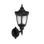 GLOBOSTAR® ENGLAND 202-0011 Vintage Φωτιστικό Τοίχου - Απλίκα με Ντουί 1 x E27 AC 220-240V IP44 - Μαύρο - Μ25 x Π20 x Υ42cm - Image 2