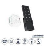 GloboStar® 73125 S1-B+R1 SKYDANCE ΣΕΤ Dimmer & Ασύρματο Χειριστήριο Αφής 1 Group RF 2.4Ghz 1.5A Max AC100-240V (360W) - DC 3V IP20 - 5 Χρόνια Εγγύηση