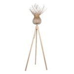 GLOBOSTAR® POPPY 01984 Boho Επιδαπέδιο Φωτιστικό με Ντουί 1 x E27 AC 220-240V IP20 - Μπεζ - Μ58 x Π58 x Υ168cm - Image 2