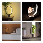 GloboStar® 76545 Επιτραπέζιο Φωτιστικό Πορτατίφ LED 15W 1500lm 360° DC 5V IP20 Θερμό Λευκό 2700K Γκρι & Λευκό Πλαστικό - Μ14 x Π5.5 x Υ24.8cm - 2 Xρόνια Εγγύηση - Image 12