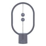 GloboStar® 76545 Επιτραπέζιο Φωτιστικό Πορτατίφ LED 15W 1500lm 360° DC 5V IP20 Θερμό Λευκό 2700K Γκρι & Λευκό Πλαστικό - Μ14 x Π5.5 x Υ24.8cm - 2 Xρόνια Εγγύηση - Image 5