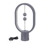 GloboStar® 76545 Επιτραπέζιο Φωτιστικό Πορτατίφ LED 15W 1500lm 360° DC 5V IP20 Θερμό Λευκό 2700K Γκρι & Λευκό Πλαστικό - Μ14 x Π5.5 x Υ24.8cm - 2 Xρόνια Εγγύηση - Image 9