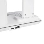 GLOBOSTAR® ZENTIME 76554 Μοντέρνο Επιτραπέζιο Φωτιστικό Γραφείου με Ασύρματη Φόρτιση 15W 3A & Ψηφιακό Ρολόι LED 3.5W 350lm 120° DC 5V με USB-C IP20 Ρυθμιζόμενο Λευκό CCT με Αφή 2700K/4500K/6000K Dimmable - Sanan SMD Chip - Μαύρο - Μ19.5 x Π14.5 x Υ38.8cm - 2 Χρόνια Εγγύηση - Image 14