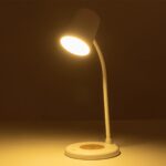 GLOBOSTAR® LUCORA 76555 Μοντέρνο Επιτραπέζιο Φωτιστικό Γραφείου με Ασύρματη Φόρτιση 10W 2A & 4W Bluetooth Ηχείο LED 3W 300lm 120° DC 5V με USB-C IP20 Ρυθμιζόμενο Λευκό CCT με Αφή 2700K/4500K/6000K Dimmable - Sanan SMD Chip - Λευκό - Μ12 x Π12 x Υ32cm - 2 Χρόνια Εγγύηση - Image 13