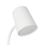 GLOBOSTAR® LUCORA 76555 Μοντέρνο Επιτραπέζιο Φωτιστικό Γραφείου με Ασύρματη Φόρτιση 10W 2A & 4W Bluetooth Ηχείο LED 3W 300lm 120° DC 5V με USB-C IP20 Ρυθμιζόμενο Λευκό CCT με Αφή 2700K/4500K/6000K Dimmable - Sanan SMD Chip - Λευκό - Μ12 x Π12 x Υ32cm - 2 Χρόνια Εγγύηση - Image 5