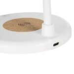 GLOBOSTAR® LUCORA 76555 Μοντέρνο Επιτραπέζιο Φωτιστικό Γραφείου με Ασύρματη Φόρτιση 10W 2A & 4W Bluetooth Ηχείο LED 3W 300lm 120° DC 5V με USB-C IP20 Ρυθμιζόμενο Λευκό CCT με Αφή 2700K/4500K/6000K Dimmable - Sanan SMD Chip - Λευκό - Μ12 x Π12 x Υ32cm - 2 Χρόνια Εγγύηση - Image 9