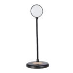GLOBOSTAR® LUCORA 76556 Μοντέρνο Επιτραπέζιο Φωτιστικό Γραφείου με Ασύρματη Φόρτιση 10W 2A & 4W Bluetooth Ηχείο LED 3W 300lm 120° DC 5V με USB-C IP20 Ρυθμιζόμενο Λευκό CCT με Αφή 2700K/4500K/6000K Dimmable - Sanan SMD Chip - Μαύρο - Μ12 x Π12 x Υ32cm - 2 Χρόνια Εγγύηση - Image 4