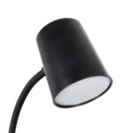 GLOBOSTAR® LUCORA 76556 Μοντέρνο Επιτραπέζιο Φωτιστικό Γραφείου με Ασύρματη Φόρτιση 10W 2A & 4W Bluetooth Ηχείο LED 3W 300lm 120° DC 5V με USB-C IP20 Ρυθμιζόμενο Λευκό CCT με Αφή 2700K/4500K/6000K Dimmable - Sanan SMD Chip - Μαύρο - Μ12 x Π12 x Υ32cm - 2 Χρόνια Εγγύηση - Image 5