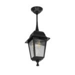 GLOBOSTAR® SOLME 203-0209 Vintage Φωτιστικό Οροφής με Ντουί 1 x E27 AC 220-240V IP44 - Μαύρο - Μ15 x Π15 x Υ27cm - Image 2