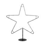 GLOBOSTAR® XMAS-STAR-SMALL Χριστουγεννιάτικο Διακοσμητικό Φωτιστικό LED 15,6W 624lm 360° AC 220-240V Αδιάβροχο IP65 Θερμό Λευκό 2700K - Μαύρο & Διάφανο - M97 x Π25 x Υ107cm - 2 Χρόνια Εγγύηση - Image 2