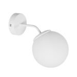 GLOBOSTAR® DALPH 203-0035 Vintage Φωτιστικό Τοίχου - Απλίκα με Ντουί 1 x E27 AC 220-240V IP20 - Λευκό - M15 x Π25 x Υ22cm - Image 2