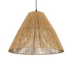 GLOBOSTAR® HUTT 205-0018 Boho Κρεμαστό Φωτιστικό Οροφής με Ντουί 1 x E27 AC 220-240V IP20 - Μπεζ - M50 x Π50 x Υ40cm - Image 2