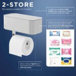 Tiger 2-Store Χαρτοθήκη Επιτοίχια με Αποθηκευτικό Χώρο White 800379 - Image 9