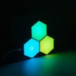 GloboStar® DIGIOCTA 90447 Σετ 3 Ψηφιακων LED RGB Φωτιστικών Κυψελών με Ψηφιακό Controller με WiFi Smart APP & Ασύρματο Χειριστήριο RF 2.4Ghz - LED SMD 5050 4.5W/Σετ 42PIXEL/Σετ 360lm/Σετ 120° DC 5V με USB 2.0 IP20 Πολύχρωμο RGB - Dimmable - Μ10.5 x Π10.5 x Υ3cm Ανά Κυψέλη - 2 Χρόνια Εγγύηση - Image 2