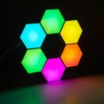 GloboStar® DIGIOCTA 90448 Σετ 6 Ψηφιακων LED RGB Φωτιστικών Κυψελών με Ψηφιακό Controller με WiFi Smart APP & Ασύρματο Χειριστήριο RF 2.4Ghz - LED SMD 5050 9W/Σετ 84PIXEL/Σετ 720lm/Σετ 120° DC 5V με USB 2.0 IP20 Πολύχρωμο RGB - Dimmable - Μ10.5 x Π10.5 x Υ3cm Ανά Κυψέλη - 2 Χρόνια Εγγύηση - Image 2