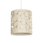 GLOBOSTAR® PETAL 203-0067 Μοντέρνο Κρεμαστό Φωτιστικό Οροφής με Ντουί 1 x E27 AC 220-240V IP20 - Μπεζ - Μ23 x Π23 x Υ30cm - Image 2