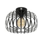 GLOBOSTAR® STAR 202-0054 Μοντέρνο Φωτιστικό Οροφής με Ντουί 1 x E27 AC 220-240V IP20 - Μαύρο - Μ40 x Π40 x Υ27cm - Image 2