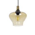 GLOBOSTAR® OVOCE 206-0033 Μοντέρνο Κρεμαστό Φωτιστικό Οροφής με Ντουί 1 x E27 AC 220-240V IP20 - Mελί - Μ20 x Π20 x Υ22cm - Image 2