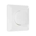 GloboStar® 999-0006 Ροοστάτης Dimmer Τοίχου LED AC100-240V 400W IP20 Μ8.4 x Π8.4 x Υ4.5cm