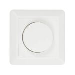 GloboStar® 999-0006 Ροοστάτης Dimmer Τοίχου LED AC100-240V 400W IP20 Μ8.4 x Π8.4 x Υ4.5cm - Image 2