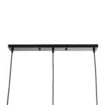 GLOBOSTAR® ELISE 999-0034 Μοντέρνο Κρεμαστό Φωτιστικό Οροφής με Ντουί 3 x E27 AC 220-240V IP20 - Καφέ & Μαύρο - Μ74 x Π9 x Υ40cm - Image 8