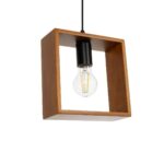 GLOBOSTAR® ELISE 999-0034 Μοντέρνο Κρεμαστό Φωτιστικό Οροφής με Ντουί 3 x E27 AC 220-240V IP20 - Καφέ & Μαύρο - Μ74 x Π9 x Υ40cm - Image 6