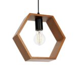 GLOBOSTAR® ELISE 999-0034 Μοντέρνο Κρεμαστό Φωτιστικό Οροφής με Ντουί 3 x E27 AC 220-240V IP20 - Καφέ & Μαύρο - Μ74 x Π9 x Υ40cm - Image 7