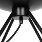 GLOBOSTAR® JAVAN 999-0036 Μοντέρνο Επιτραπέζιο Φωτιστικό Πορτατίφ με Ντουί 1 x E27 AC 220-240V IP20 - Διάφανο & Μαύρο - Μ30 x Π30 x Υ40cm - Image 7