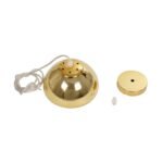 GLOBOSTAR® CRISTIN 999-0037 Μοντέρνο Κρεμαστό Φωτιστικό Οροφής με Ντουί 1 x G4 AC 220-240V IP20 - Χρυσό - Μ18 x Π18 x Υ13cm - Image 10