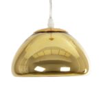 GLOBOSTAR® CRISTIN 999-0037 Μοντέρνο Κρεμαστό Φωτιστικό Οροφής με Ντουί 1 x G4 AC 220-240V IP20 - Χρυσό - Μ18 x Π18 x Υ13cm - Image 4