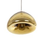 GLOBOSTAR® CRISTIN 999-0037 Μοντέρνο Κρεμαστό Φωτιστικό Οροφής με Ντουί 1 x G4 AC 220-240V IP20 - Χρυσό - Μ18 x Π18 x Υ13cm - Image 5