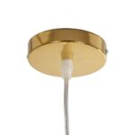 GLOBOSTAR® CRISTIN 999-0037 Μοντέρνο Κρεμαστό Φωτιστικό Οροφής με Ντουί 1 x G4 AC 220-240V IP20 - Χρυσό - Μ18 x Π18 x Υ13cm - Image 9