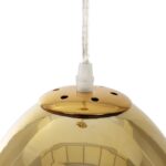 GLOBOSTAR® CRISTIN 999-0037 Μοντέρνο Κρεμαστό Φωτιστικό Οροφής με Ντουί 1 x G4 AC 220-240V IP20 - Χρυσό - Μ18 x Π18 x Υ13cm - Image 7