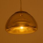 GLOBOSTAR® CRISTIN 999-0038 Μοντέρνο Κρεμαστό Φωτιστικό Οροφής με Ντουί 1 x G4 AC 220-240V IP20 - Χάλκινο - Μ18 x Π18 x Υ13cm - Image 2