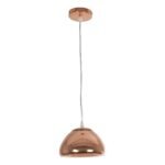 GLOBOSTAR® CRISTIN 999-0038 Μοντέρνο Κρεμαστό Φωτιστικό Οροφής με Ντουί 1 x G4 AC 220-240V IP20 - Χάλκινο - Μ18 x Π18 x Υ13cm - Image 3