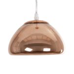 GLOBOSTAR® CRISTIN 999-0038 Μοντέρνο Κρεμαστό Φωτιστικό Οροφής με Ντουί 1 x G4 AC 220-240V IP20 - Χάλκινο - Μ18 x Π18 x Υ13cm - Image 4