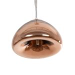 GLOBOSTAR® CRISTIN 999-0038 Μοντέρνο Κρεμαστό Φωτιστικό Οροφής με Ντουί 1 x G4 AC 220-240V IP20 - Χάλκινο - Μ18 x Π18 x Υ13cm - Image 5