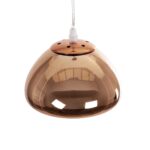 GLOBOSTAR® CRISTIN 999-0038 Μοντέρνο Κρεμαστό Φωτιστικό Οροφής με Ντουί 1 x G4 AC 220-240V IP20 - Χάλκινο - Μ18 x Π18 x Υ13cm - Image 6