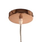 GLOBOSTAR® CRISTIN 999-0038 Μοντέρνο Κρεμαστό Φωτιστικό Οροφής με Ντουί 1 x G4 AC 220-240V IP20 - Χάλκινο - Μ18 x Π18 x Υ13cm - Image 9