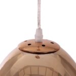 GLOBOSTAR® CRISTIN 999-0038 Μοντέρνο Κρεμαστό Φωτιστικό Οροφής με Ντουί 1 x G4 AC 220-240V IP20 - Χάλκινο - Μ18 x Π18 x Υ13cm - Image 7