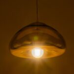 GLOBOSTAR® CRISTIN 999-0039 Μοντέρνο Κρεμαστό Φωτιστικό Οροφής με Ντουί 1 x E27 AC 220-240V IP20 - Χρυσό - Μ18 x Π18 x Υ13cm - Image 2