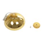 GLOBOSTAR® CRISTIN 999-0039 Μοντέρνο Κρεμαστό Φωτιστικό Οροφής με Ντουί 1 x E27 AC 220-240V IP20 - Χρυσό - Μ18 x Π18 x Υ13cm - Image 9