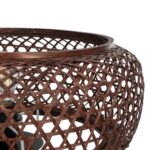 GLOBOSTAR® ZORION 999-0040 Vintage Επιτραπέζιο Φωτιστικό Πορτατίφ με Ντουί 1 x E27 AC 220-240V IP20 - Καφέ & Μαύρο - Μ40 x Π40 x Υ43.5cm - Image 6